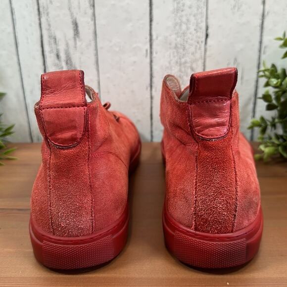 Del Toro Men's Red Suede Chukka Sneaker Size 11 - Picture 6 of 12